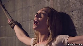 Blind date goes wrong for brunette beauty Lily LaBeau who finds herslef in dark dungeon and rope bondage then master Xander Corvus anal fucks her hard